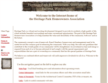 Tablet Screenshot of heritageparkhoa.net